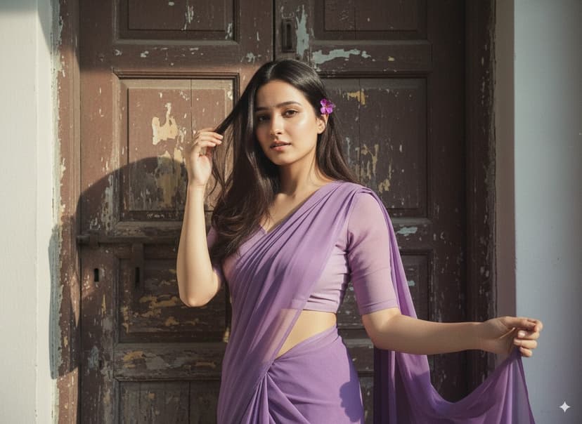 Pastel Dreams Against the Old Door